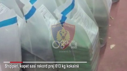 Download Video: Ora News - Kapet sasi rekord e kokainës në Shqipëri: 613 kg e ardhur nga Kolumbia