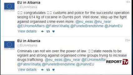 Ambasada&DEA/SHBA përgëzon policinë: Sasi rekord kokaine