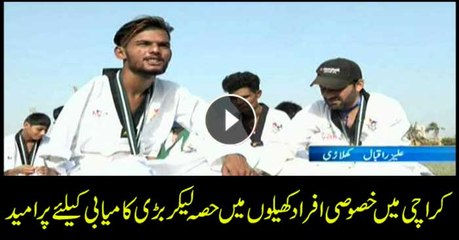 Emerging talent of special people in Karachi