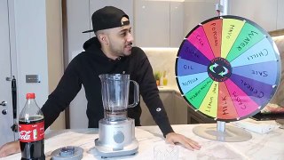 CRAZY SPIN WHEEL SMOOTHIE CHALLENGE!! (EXTREMELY DISGUSTING) GONE WRONG!!