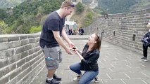 Great Wall Becomes Setting For Great Proposal