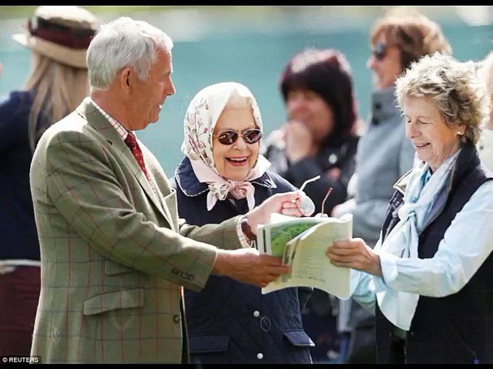 Queen wears £70 quilted jacket available from DEBENHAMS