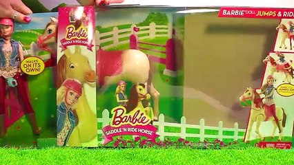 Barbie Walking Horse Toy Unboxing | Barbie Saddle N Ride Horse Pretend Ride on the Beach