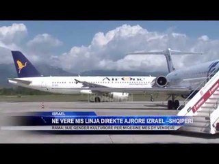 Ne vere nis linja direkte ajrore Izrael –Shqiperi