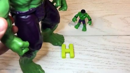 ABC Alphabet Childrens Super Hero Play Doh Smash Marvel DC Batman Hulk Minions