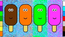Learn Colors for Kids with Colorful Popsicle Coloring Pages