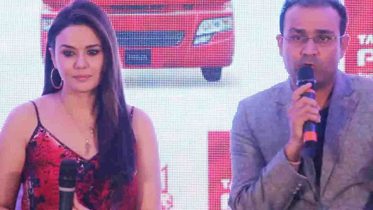 IPL 2018 : Virender Sehwag and Preity Zinta clarifies reports of verbal spat after KXIP's defeat