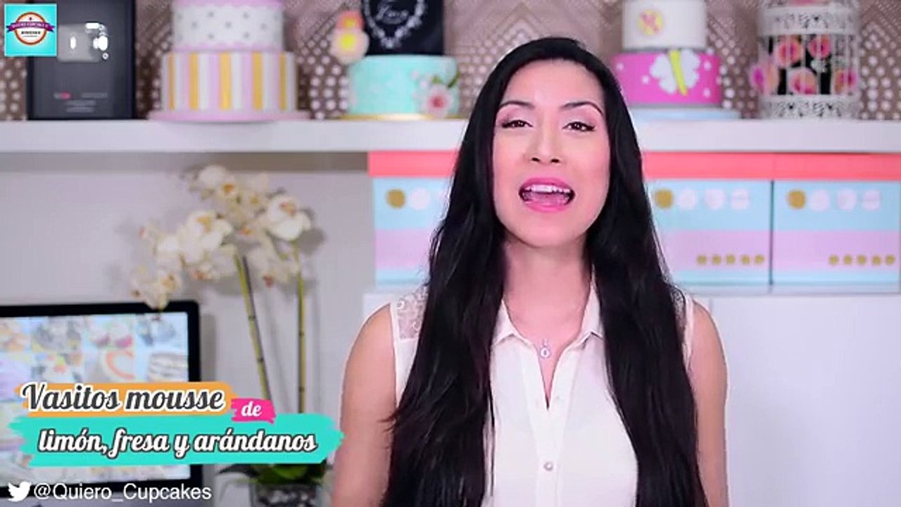 Mousse de Limón, Fresa y Arándanos | Postre sin horno | Quiero Cupcakes!