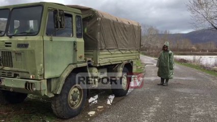 Report TV - Përmbytjet në Shkodër, FA ndërhyjnë në fshatin Obot