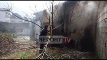 Report TV - Përfshihet nga flakët një objekt pranë spitalit në Fier