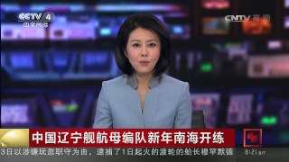 [中国新闻]中国辽宁舰航母编队新年南海开练 | CCTV-4