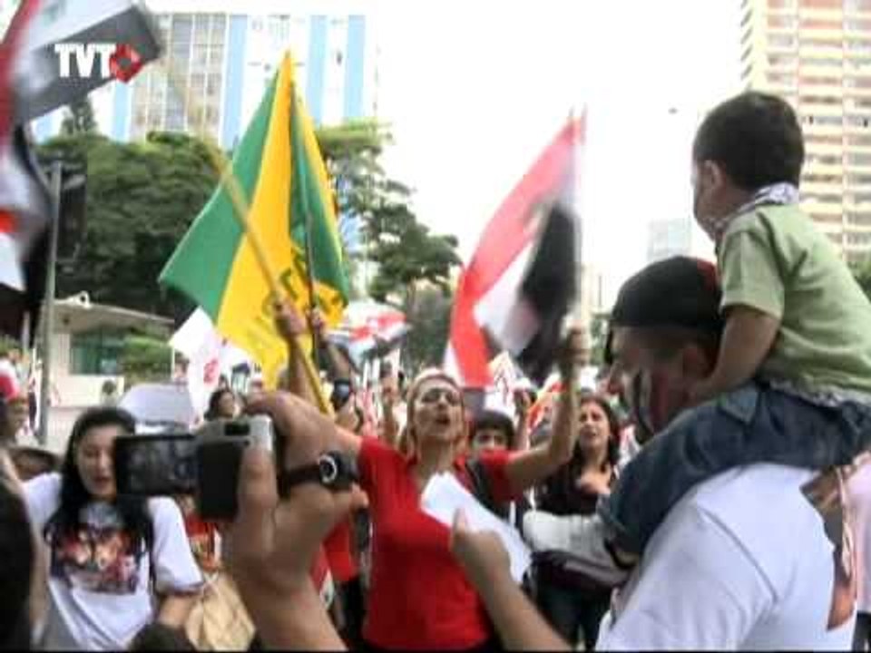 Movimentos sociais realizam ato em solidariedade ao povo sírio