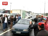 Manifestação de caminhoneiros bloqueia rodovias estaduais