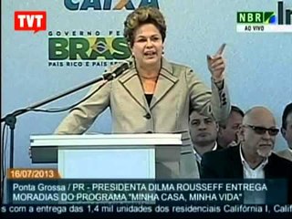 Dilma:"Nós temos diálogo com os movimentos sociais"