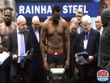 OFFICIAL: KEVIN JOHNSON- DERECK CHISORA & TYSON FURY- JOEY ABELL PUBLIC WEIGH-IN