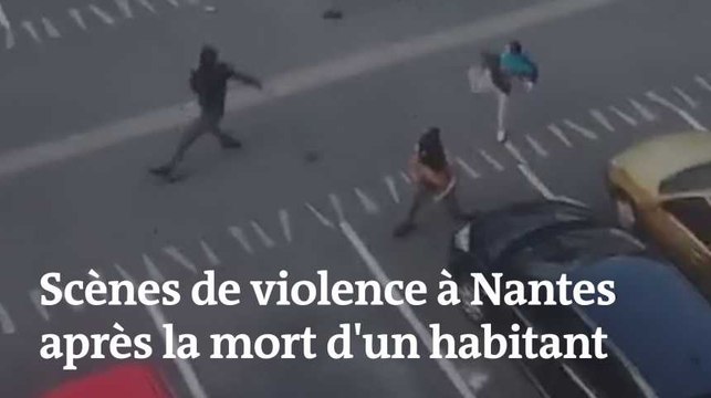 Les images des violences à Nantes après la mort d’un jeune homme tué par un policier