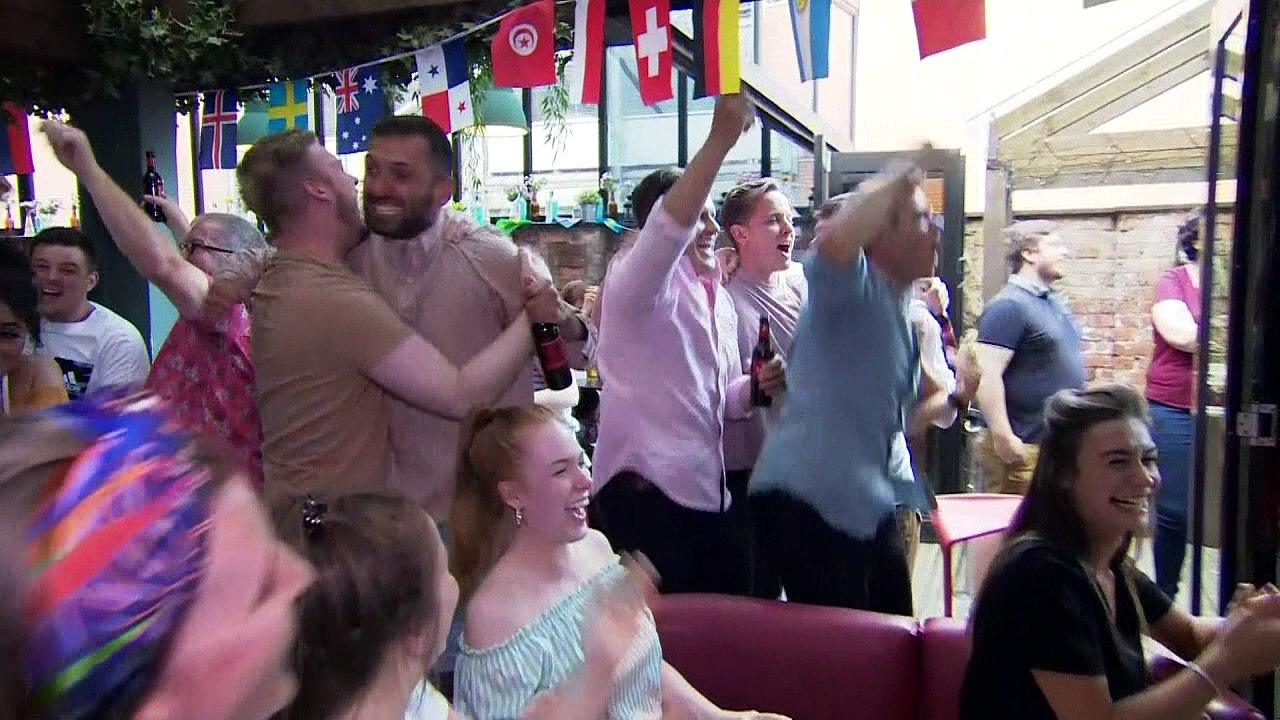 Fans react to England win