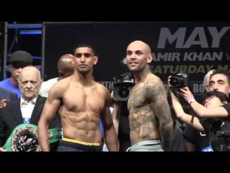 FULL WEIGH IN AMIR KHAN VS LUIS COLLAZO