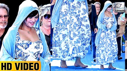 Selena Gomez Leaves Movie Premiere Red Carpet Barefoot