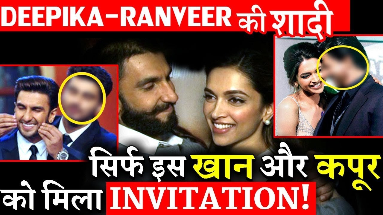 Only These Two Bollywood Stars Will Grace Deepika Padukone and Ranveer Singhs Wedding