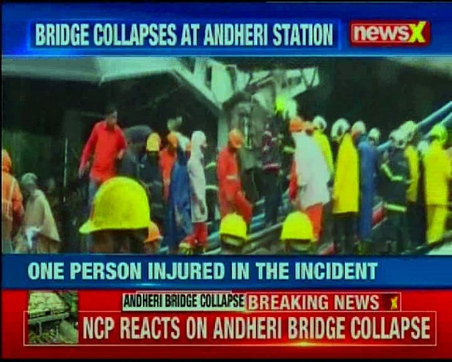 Mumbai Gokhale bridge collapses at Andheri, 6 injured; local train services hit