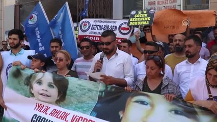 Çocuk Bedenine Dokunma" Protestosu