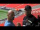 Anthony Joshua v Matt Legg Face Off at Wembley Stadium