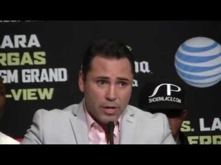 Oscar De La Hoya "NOBODY WANTS A REMATCH, GET BACK IN LINE ERISLANDY LARA!"