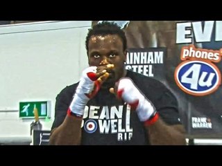 Dereck Chisora media workout ahead of his clash with Tyson Fury