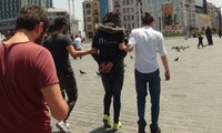 Taksim Meydanı’nda hareketli dakikalar