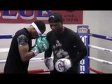 AMAZING: Shawn Porter Mitt Workout BLINDFOLDED!!!