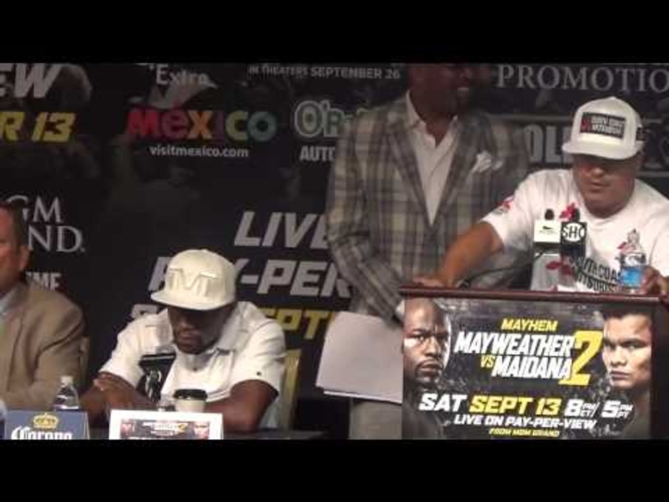 Floyd Mayweather Marcus Maidana Press Conference Part 1 of 3