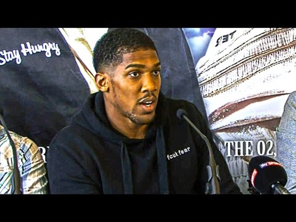 Moment of Truth press conference featuring Anthony Joshua