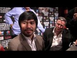 Manny Pacquiao Answer Questions at Reporters Roundtable