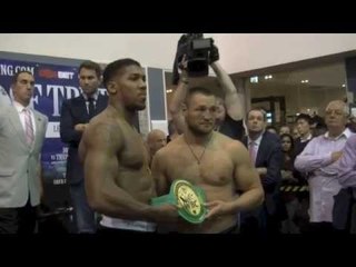 Anthony Joshua v Denis Bakhtov Weigh-In & Face Off