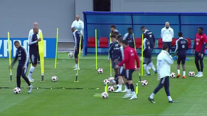 Griezmann et Varane se sont entraînés - Foot - CM 2018 - Bleus