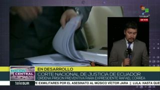 Ecuador: Rafael Correa apelará orden de prisión preventiva