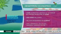 Se incrementan las exportaciones de Uruguay