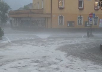 Heavy Rains Flood Streets in Northern Italy
