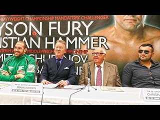 Tyson Fury v Christian Hammer Media Press Conference (part 2)