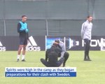 Rashford, and Southgate, train after Colombia win