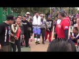 MANNY PACQUIAO CHASED THROUGH PARK BY FANS CHANTING MANNY! MANNY! MANNY!