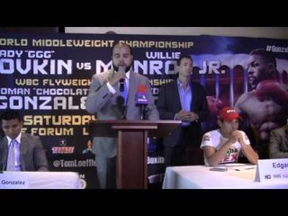 Roman Gonzalez vs Edgar Sosa PRESS CONFERENCE - GGG Gennady Golovkin undercard