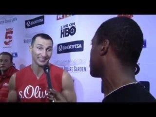 WLADIMIR KLITSCHKO: What Could Be Better Than Beating Up People For A Living???