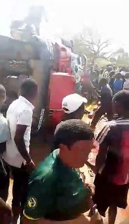WATCH VIDEO: A US$ 1 million fire tender belonging to Solwezi Municipal Council was involved in a road traffic accident..