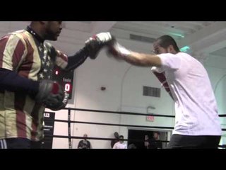 Sadam Ali CRACKING MITT WORKOUT! sadam ali vs francisco santana