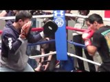 Edgar Sosa COMPLETE MITT WORKOUT  vs Roman Gonzalez