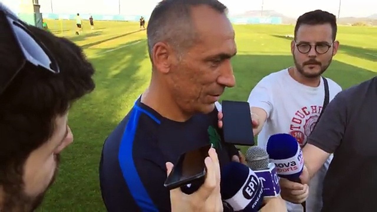 Οι δηλώσεις του Γιώργου Δώνη στην πρώτη προπόνηση του Παναθηναϊκού