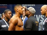 Anthony Joshua V Kevin Johnson weigh in and Head to Head