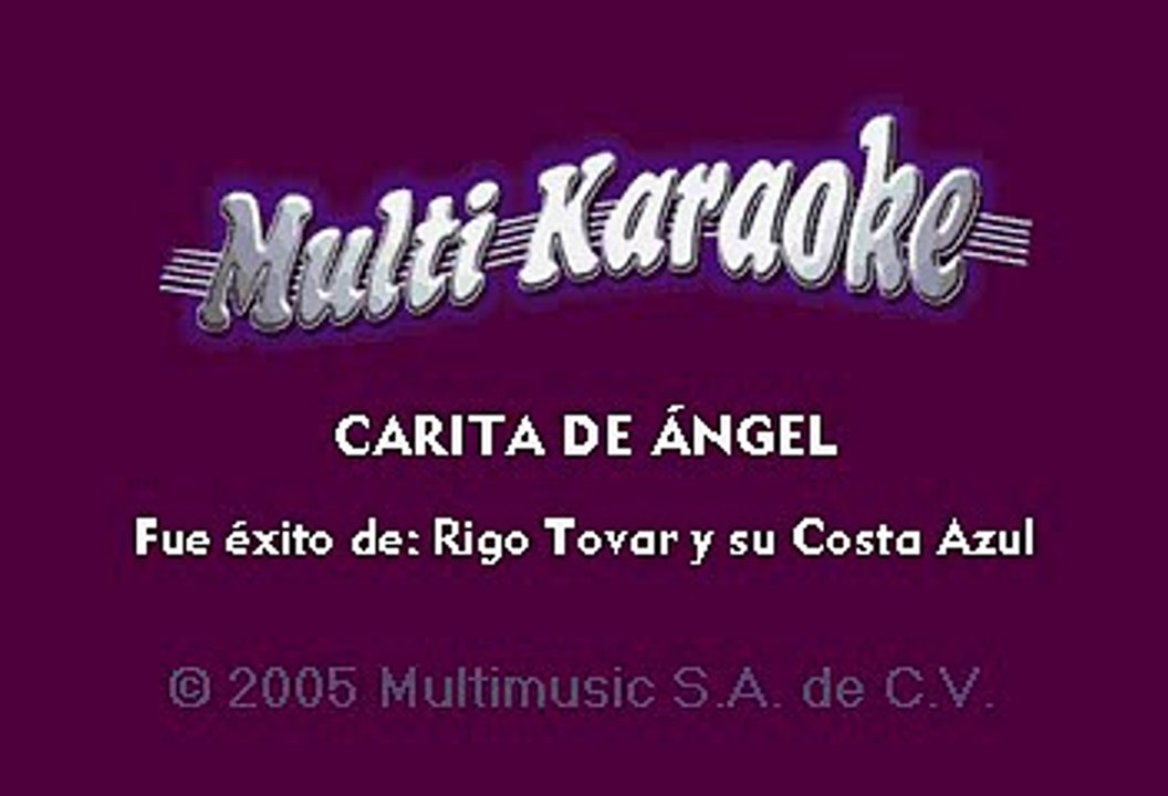 Rigo Tovar - Carita de ángel (Karaoke)